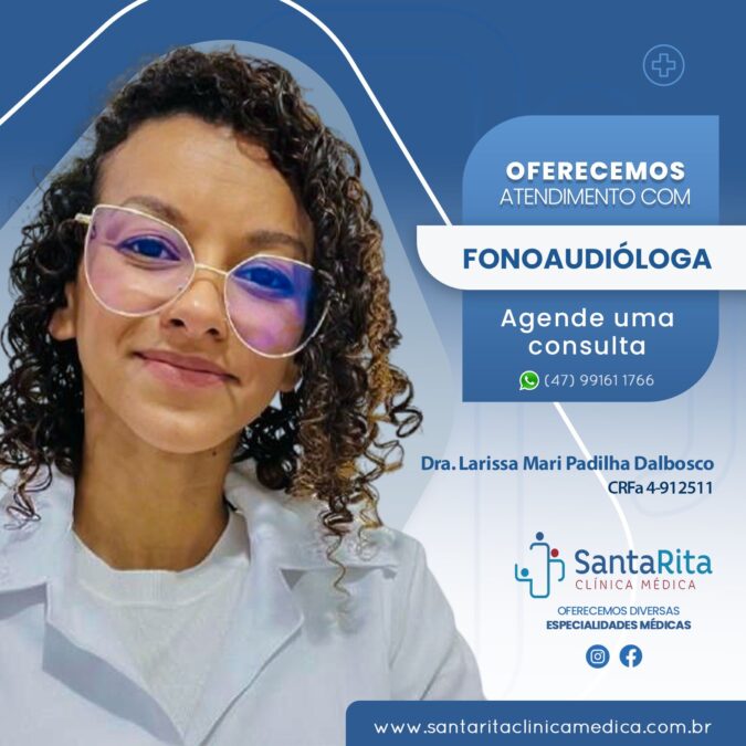 fonoaudióloga da clinica santa rita em brusque-sc